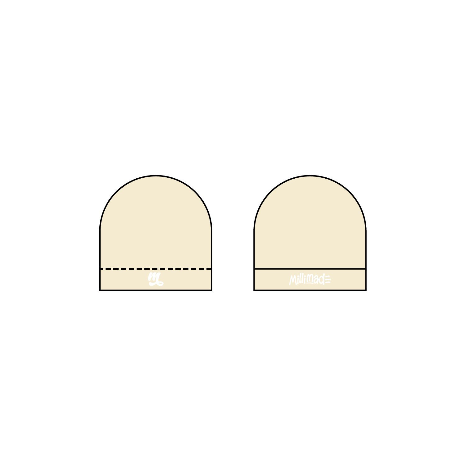 Millimade Reflective Skull caps