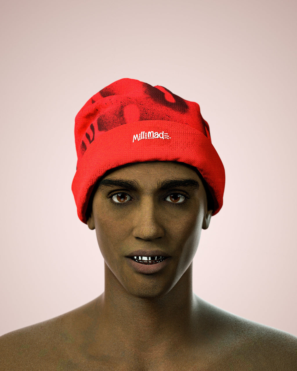 MILLIMADE EMBROIDERED BEANIE